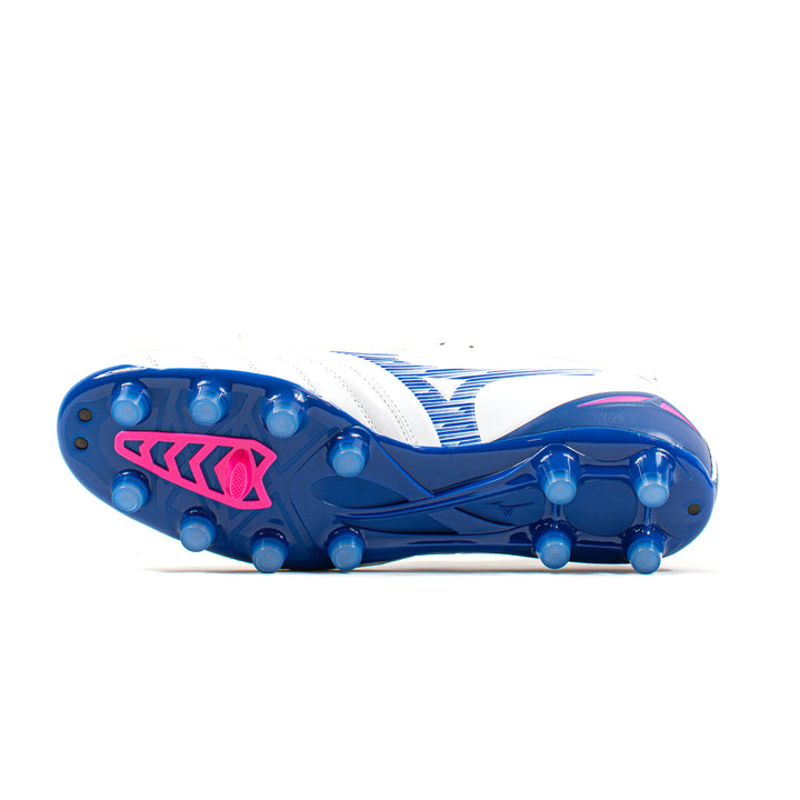 Mizuno Morelia Neo IV Pro White Blue FG – Classic Soccer Cleats