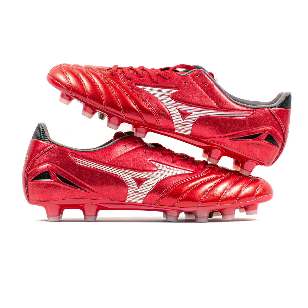 Mizuno Morelia Neo IV Pro Red White FG – Classic Soccer Cleats