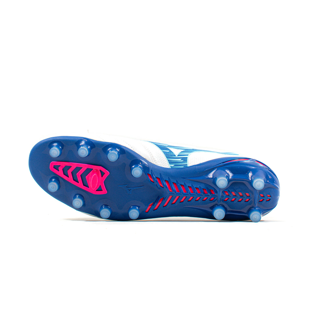 Mizuno Morelia Neo Beta Elite White Blue FG – Classic Soccer Cleats
