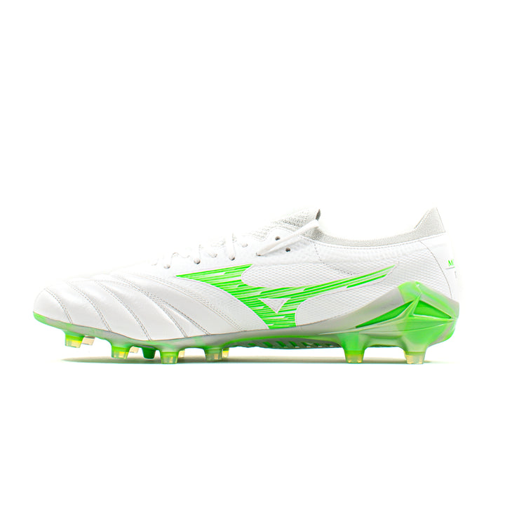 Mizuno Morelia Neo サッカーシューズ ホワイト/グリーン MIZUNO Football Shoes MORELIA NEO 4 JAPAN (WHITE/NEON GREEN/COOL