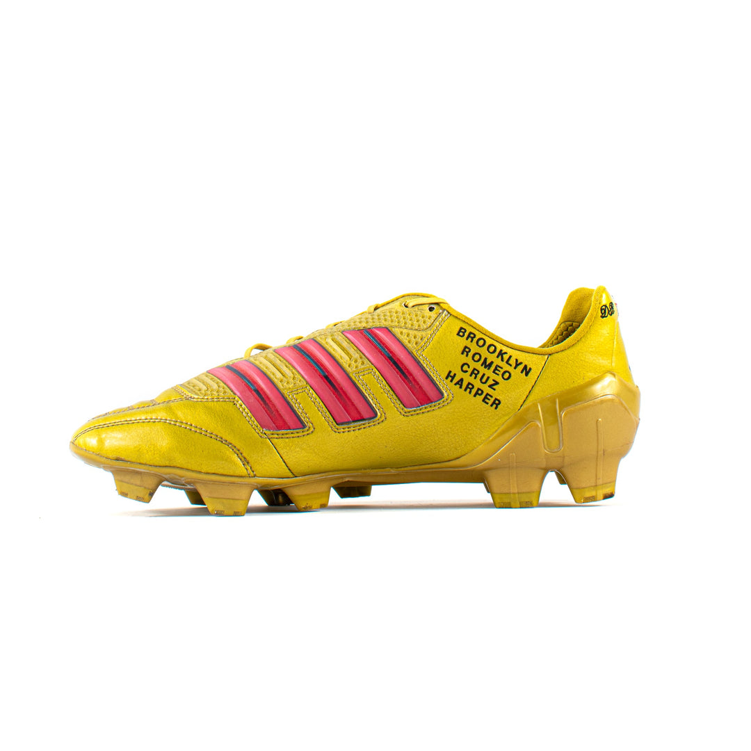Adidas Predator Adipower Gold David Beckham Match Worn Boots