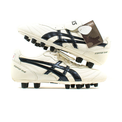 Asics Nippon Evo NR White Black FG – Classic Soccer Cleats
