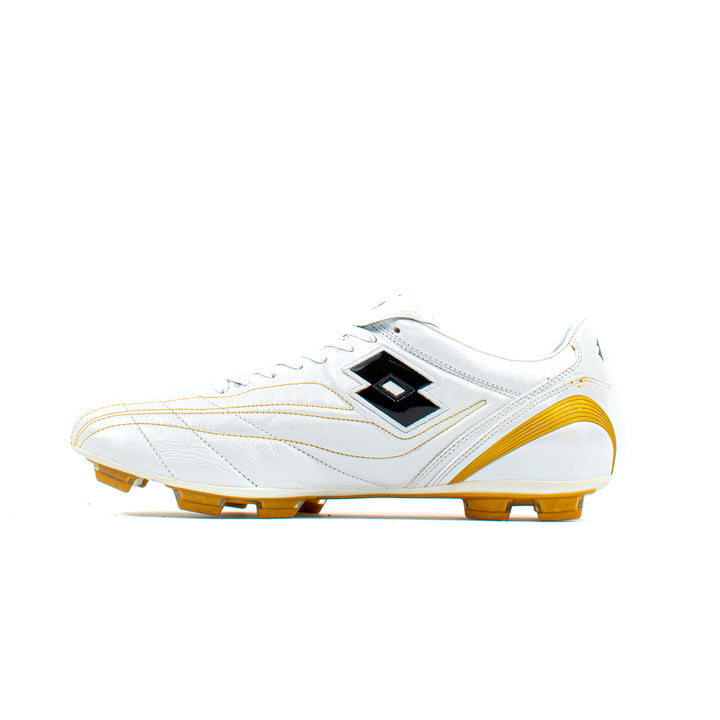 Lotto Zhero Mito FG 3F White Gold – Classic Soccer Cleats