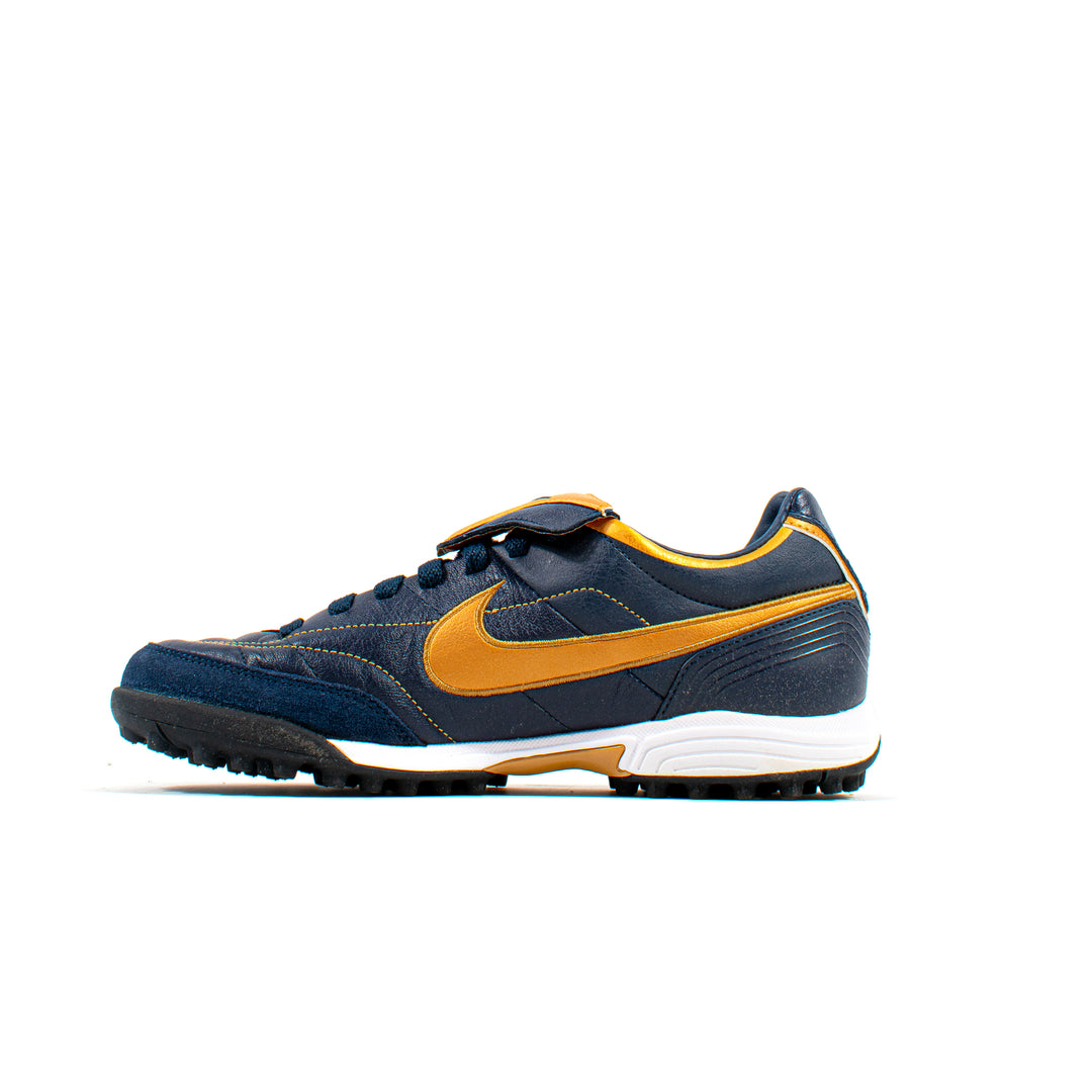 Nike Tiempo Mystic TF Plus Navy Classic Soccer Cleats