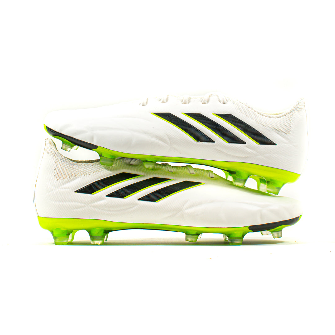 adidas Copa Pure.2 FG Firm Ground Soccer Cleats, White/Black / 6.5