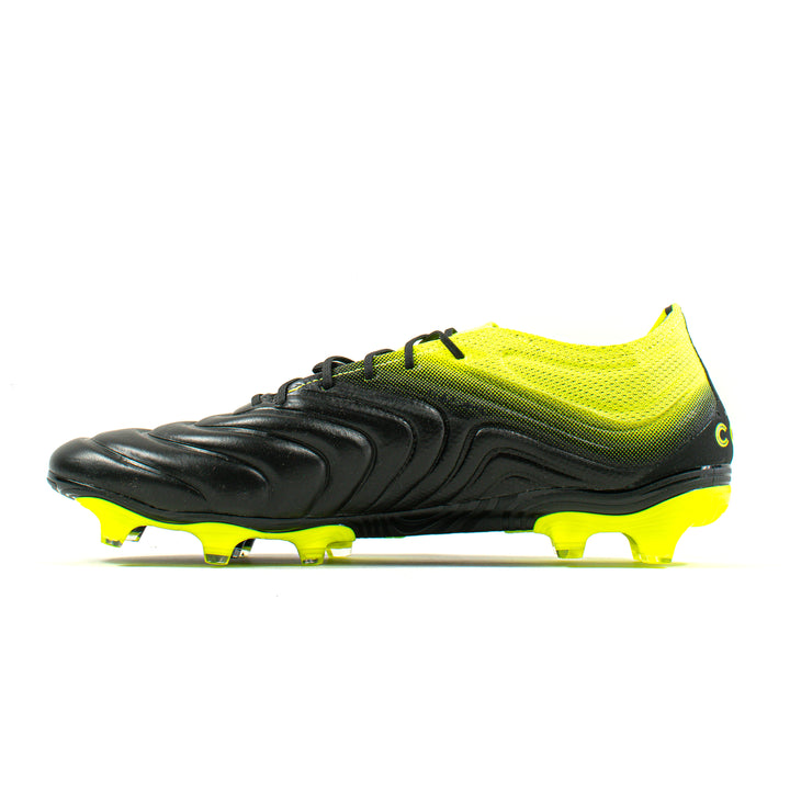 Adidas Copa 19.1 Black Yellow FG – Classic Soccer Cleats