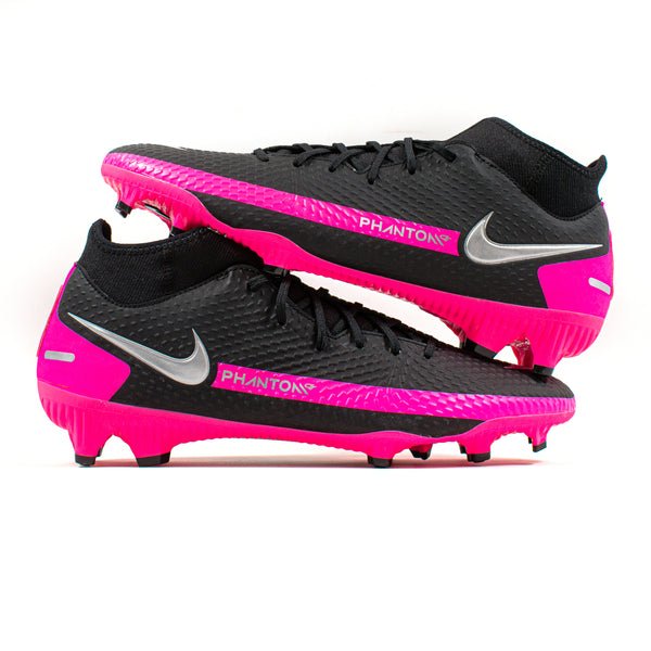 Nike Phantom GT2 Academy DF Black Pink FG – Classic Soccer Cleats