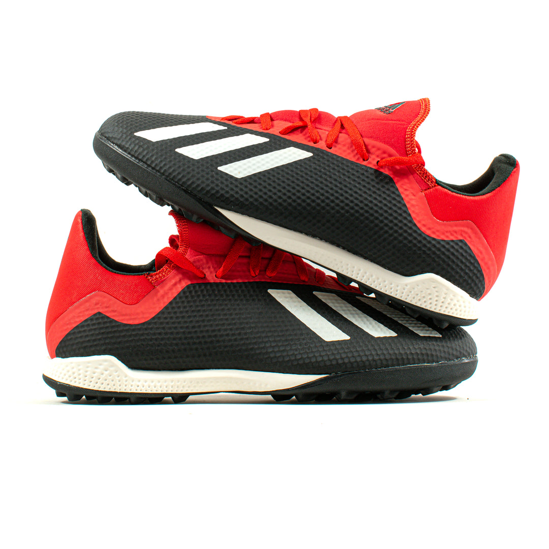 Adidas X 18.3 Black Red Turf – Classic Soccer Cleats