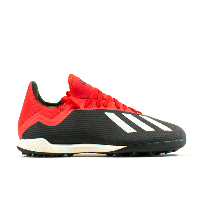 トレショケ　18 Adidas X 18.3 Black Red Turf – Classic Soccer Cleats