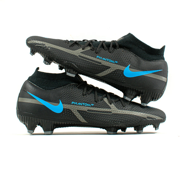 シューズ NIKE PHANTOM GT PRO REACT TF Black Blue Nike Phantom GT2 Pro DF Black Blue FG – Classic Soccer Cleats