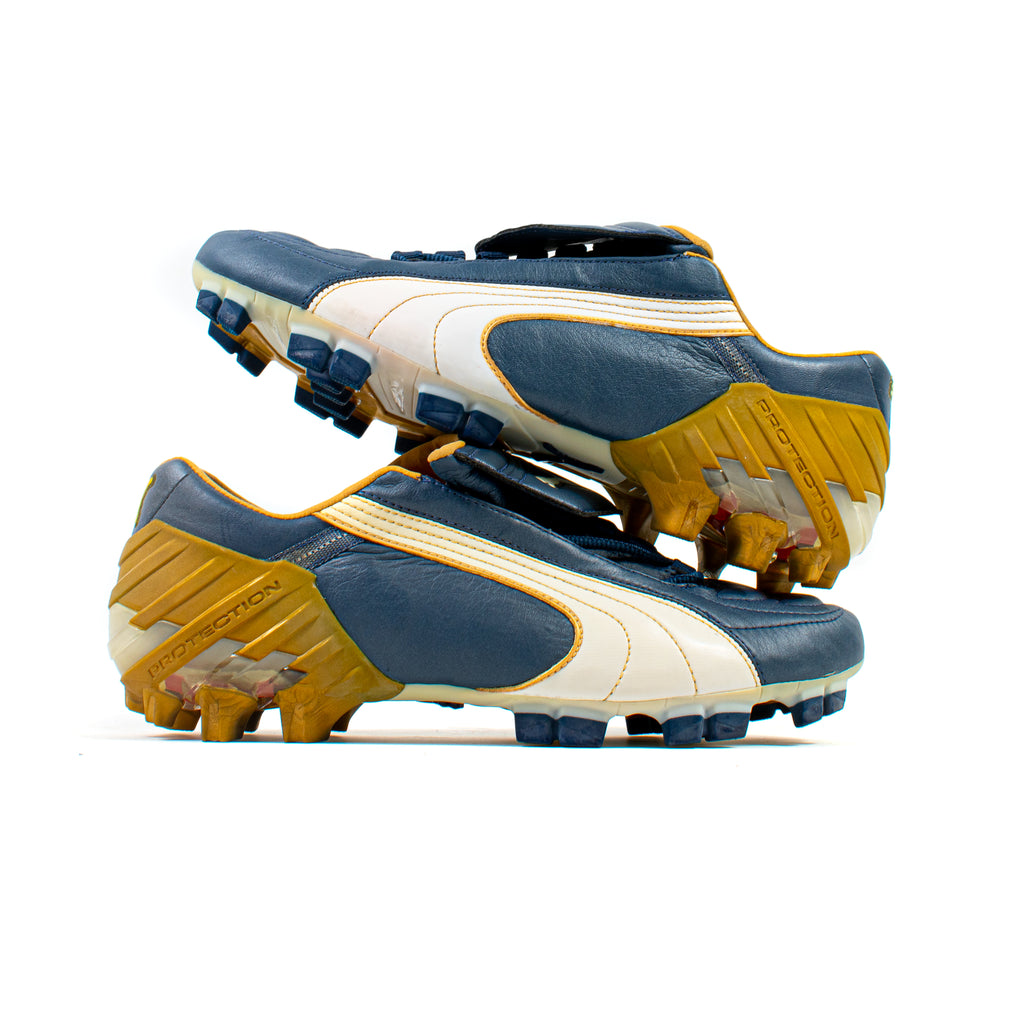 Puma V Konstrukt GCI Navy Gold FG – Classic Soccer Cleats