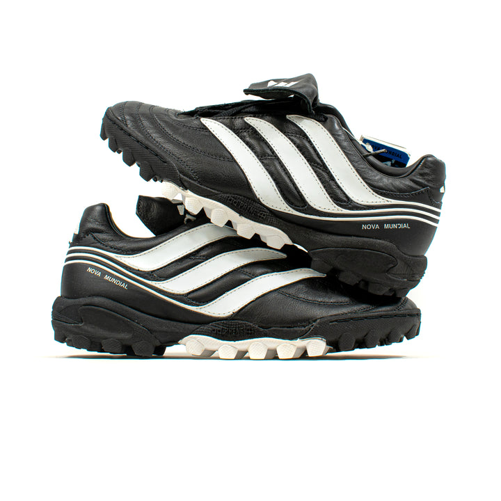 Adidas Nova Mundial Black White Turf – Classic Soccer Cleats