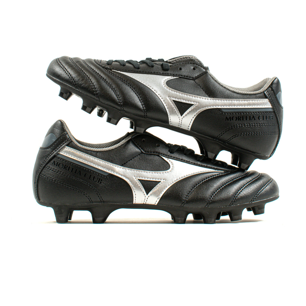 Mizuno サッカーシューズ ブラック Mizuno Morelia II Club Black Silver FG – Classic Soccer Cleats