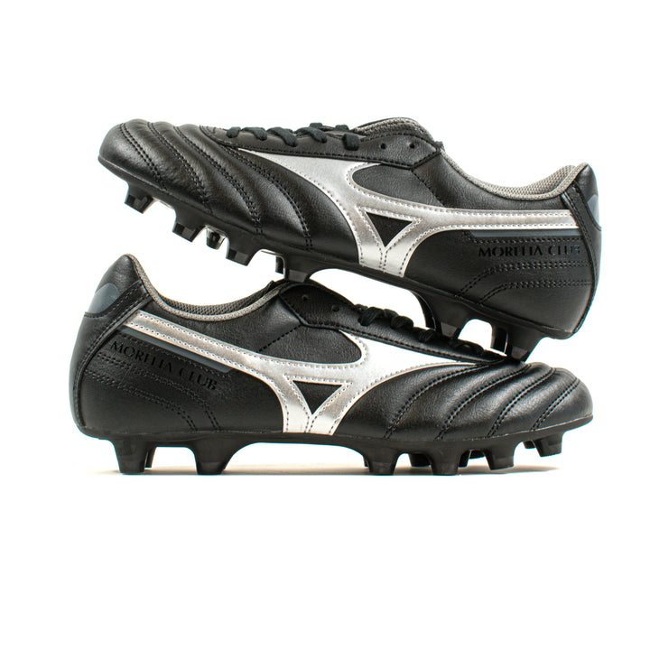 Mizuno Morelia II Club Black Silver FG – Classic Soccer Cleats