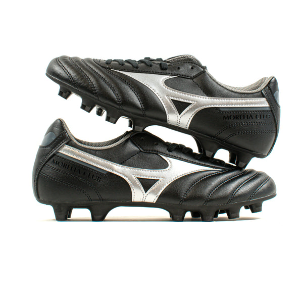 シューズ Morelia Mizuno Morelia II Club Black Silver FG – Classic Soccer Cleats