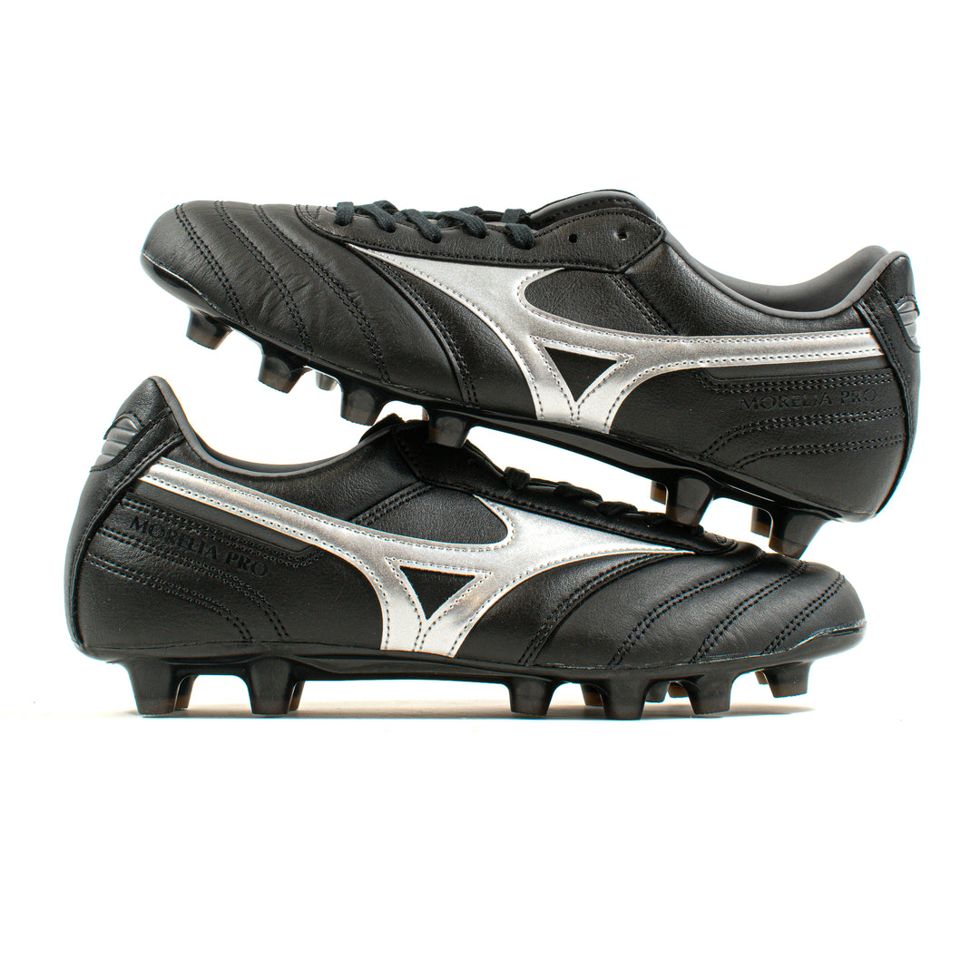 Mizuno Morelia II Pro Black Silver FG – Classic Soccer Cleats