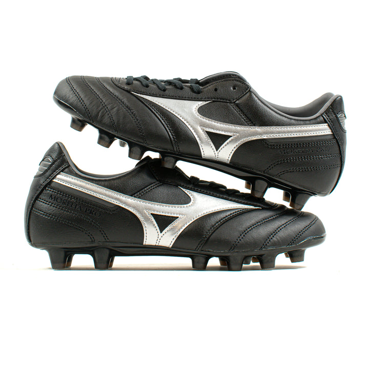 Mizuno Morelia II Pro Black Silver FG – Classic Soccer Cleats
