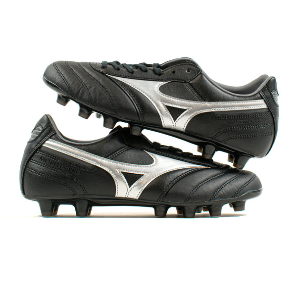 Mizuno Morelia II Pro Black Silver FG – Classic Soccer Cleats