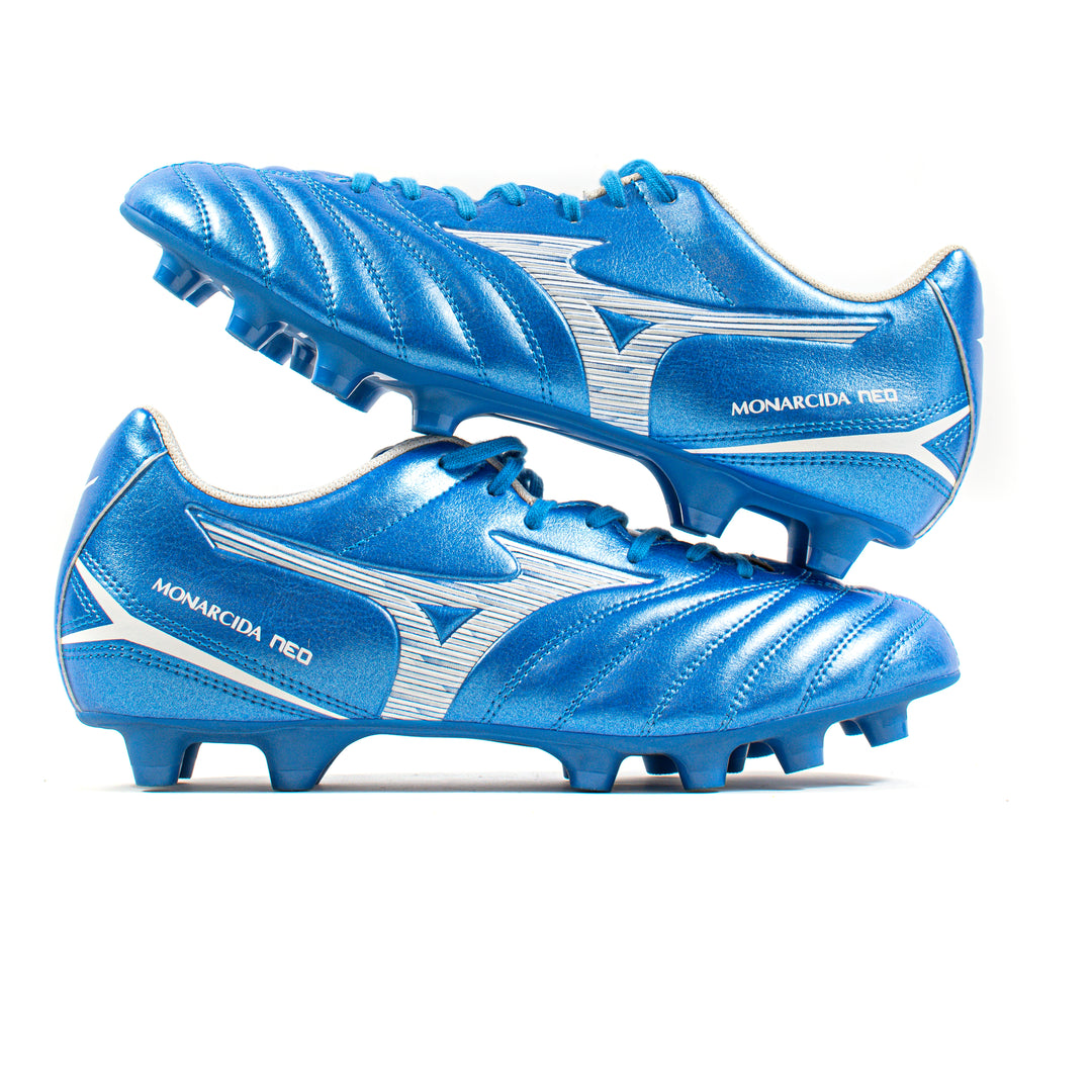 Mizuno Monarcida Neo Select III Blue FG – Classic Soccer Cleats