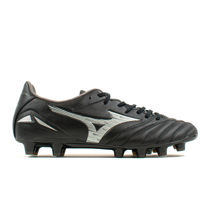 Mizuno Morelia Neo IV Pro MD Black Silver FG – Classic Soccer Cleats