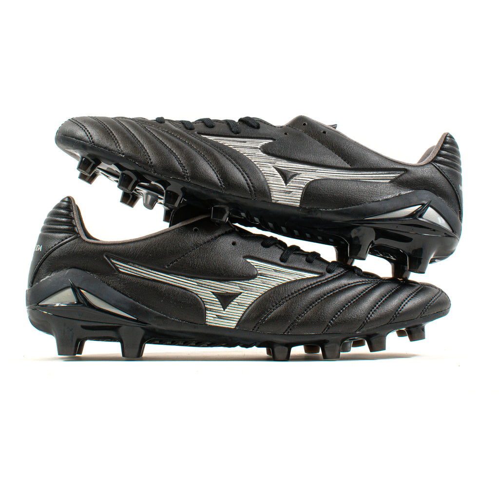 Mizuno Monarcida Neo III Pro Black Silver FG – Classic Soccer Cleats