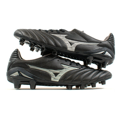 Mizuno Monarcida Neo III Pro Black Silver FG – Classic Soccer Cleats