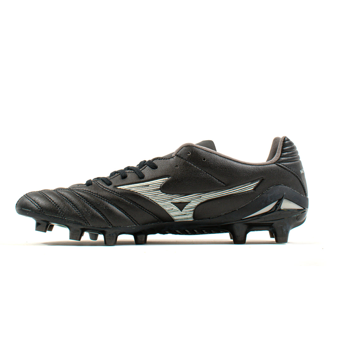 Mizuno Monarcida Neo III Pro Black Silver FG – Classic Soccer Cleats Mizuno Monarcida Neo III Pro Black Silver FG – Classic Soccer Cleats