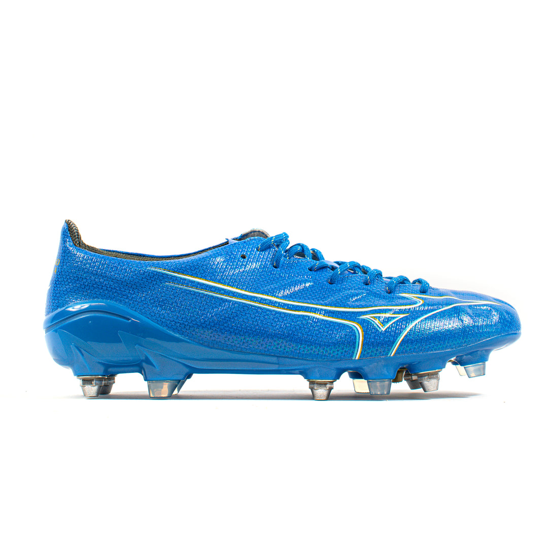 専用品Mizuno サッカーシューズ アクアブルー Mizuno Alpha Elite Made In Japan Blue Mix SG Pro – Classic Soccer