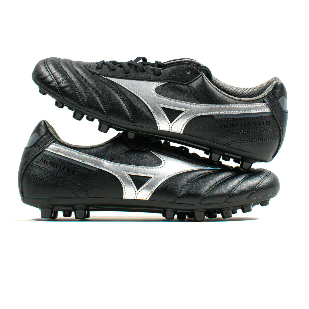 Mizuno Morelia II Club Black Silver AG – Classic Soccer Cleats