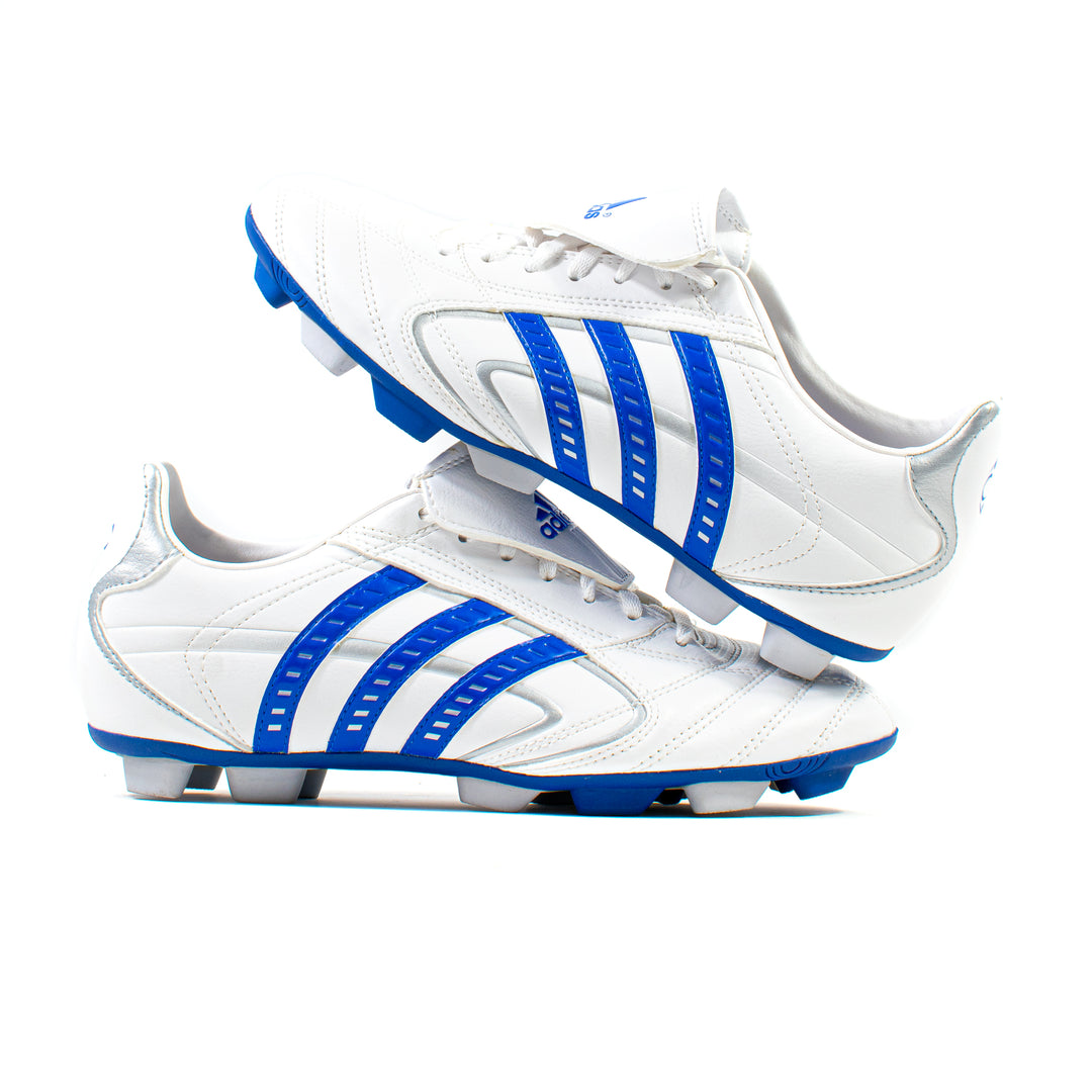 Adidas Bracara IV White Blue HG – Classic Soccer Cleats