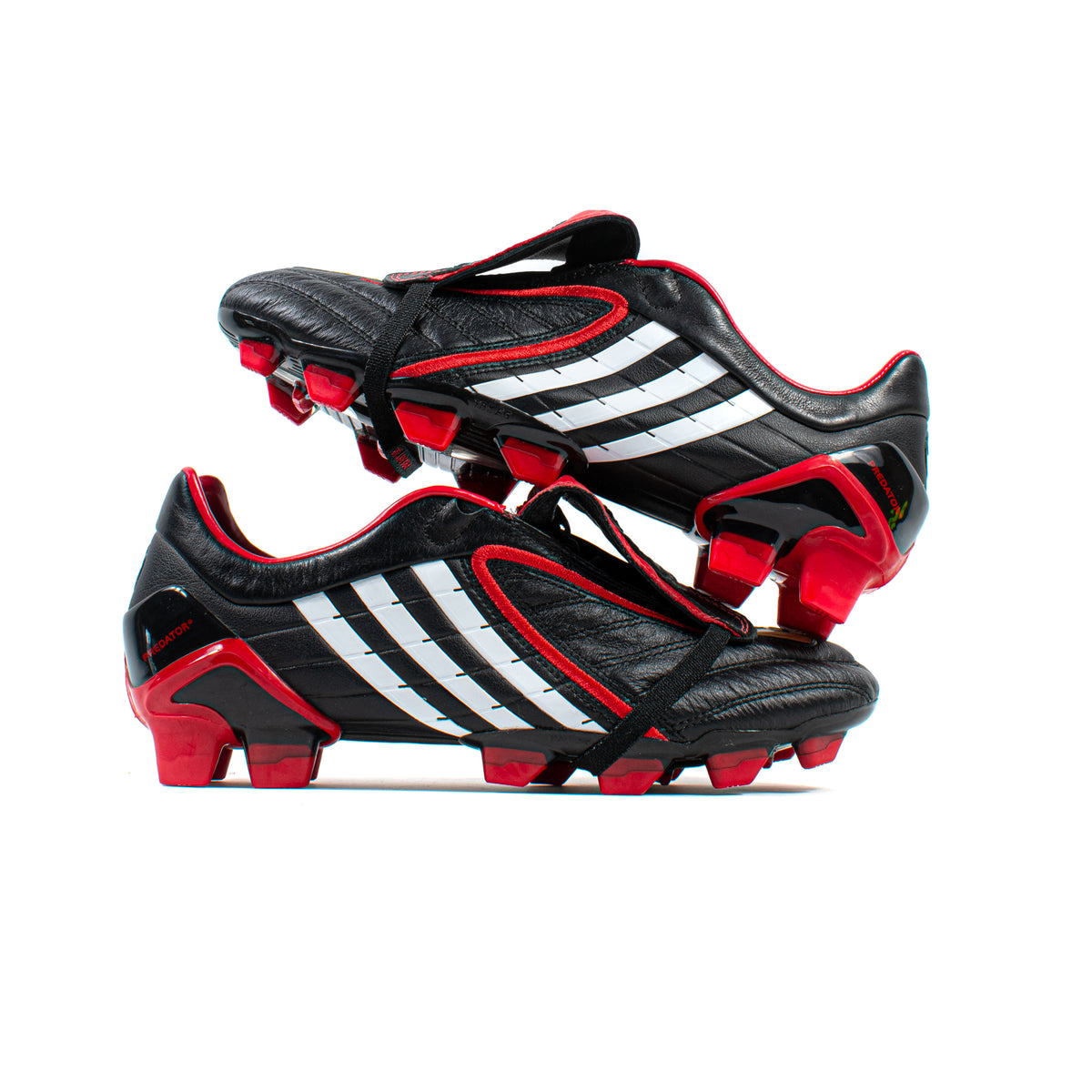 Adidas Predator Powerswerve Black Red Classic FG â Classic Soccer Cleats
