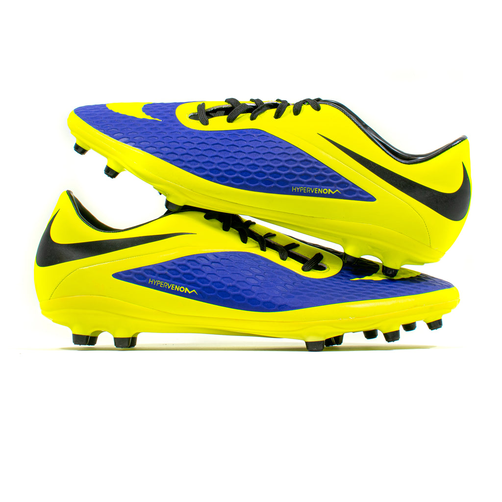 Yellow High Top Hypervenom Soccer Cleats White And Yellow