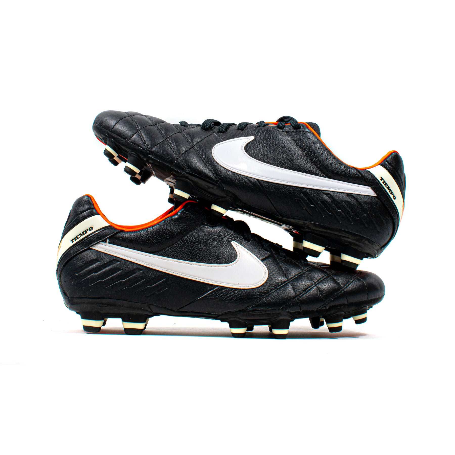 Nike Tiempo Mystic IV Black Orange FG – Classic Soccer Cleats