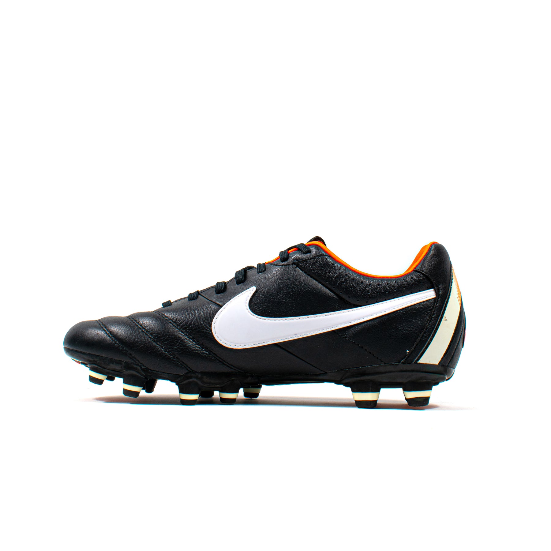 Nike Tiempo Mystic IV Black Orange FG – Classic Soccer Cleats