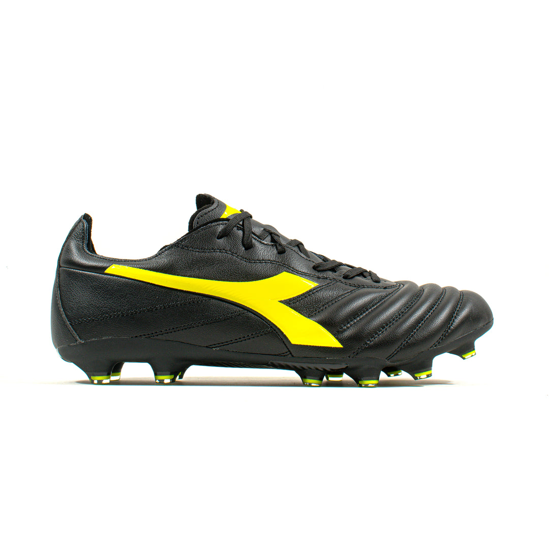 Diadora Brasil Elite 2 Black Volt FG – Classic Soccer Cleats