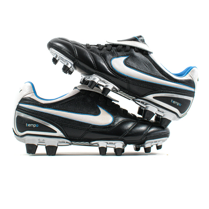 Nike Tiempo Air Legend II Black White Blue FG – Classic Soccer Cleats
