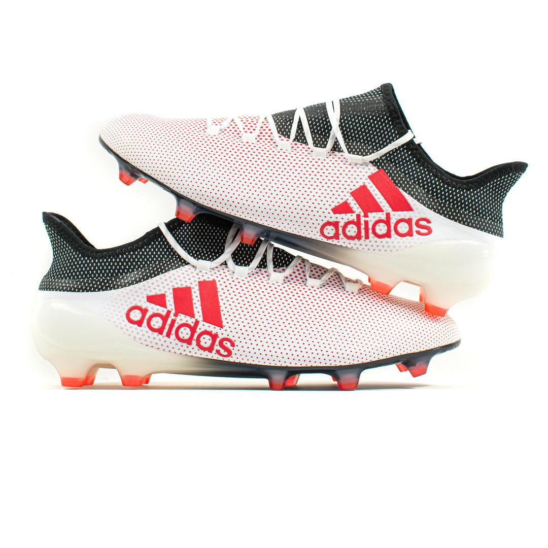 Adidas X 17.1 White Black Red FG – Classic Soccer Cleats
