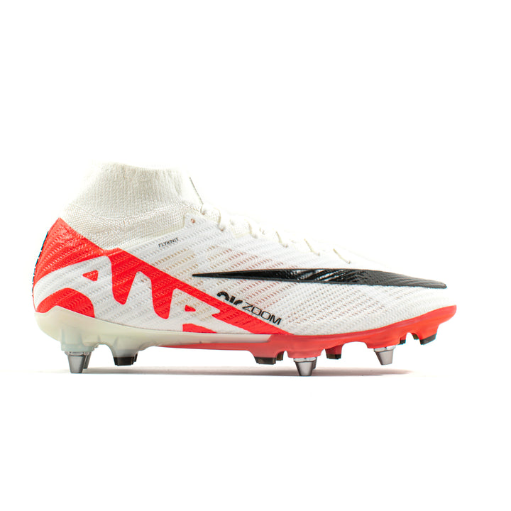 Nike Air Zoom Mercurial Vapor Superfly 9 Elite White Red SG Pro