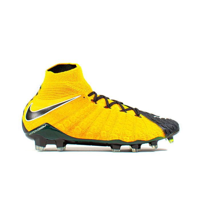 Nike Hypervenom Phantom III DF Yellow Black FG – Classic Soccer Cleats