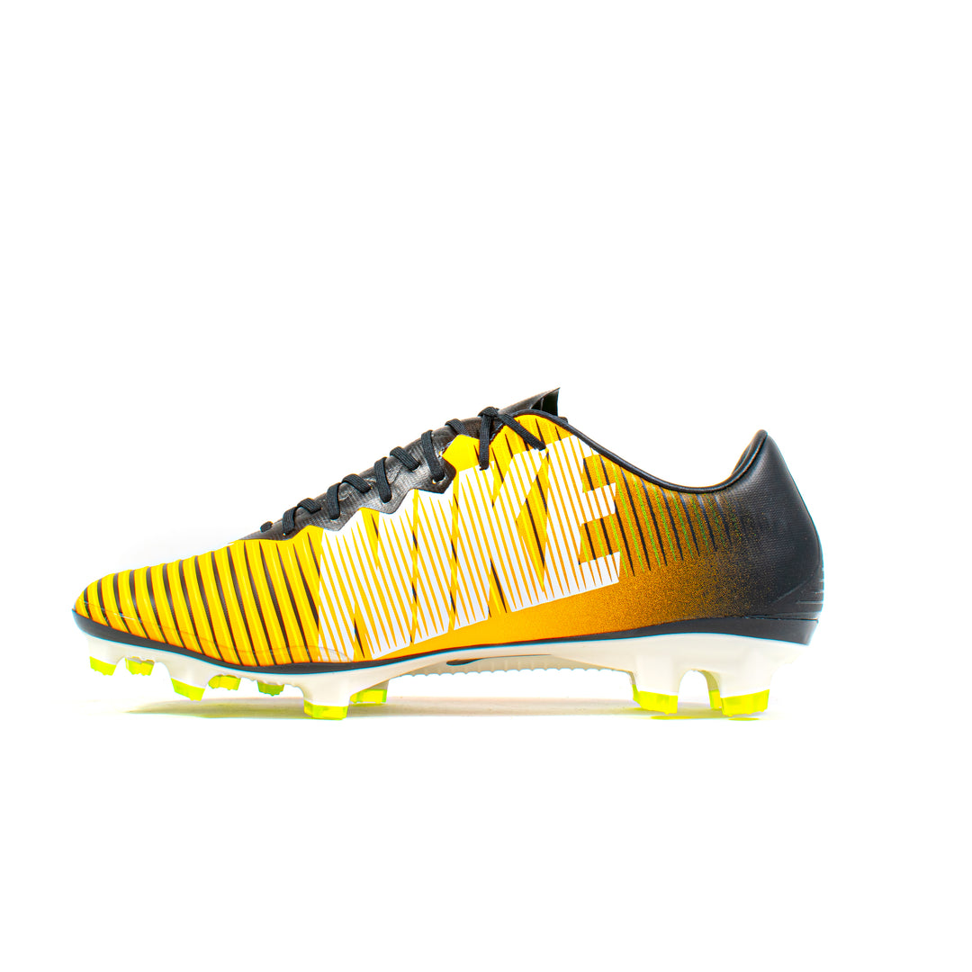 Nike Mercurial Vapor XI Yellow Black White FG – Classic Soccer Cleats
