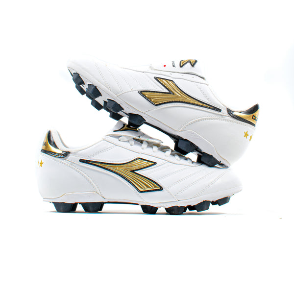 Diadora Brasil White Gold FG – Classic Soccer Cleats