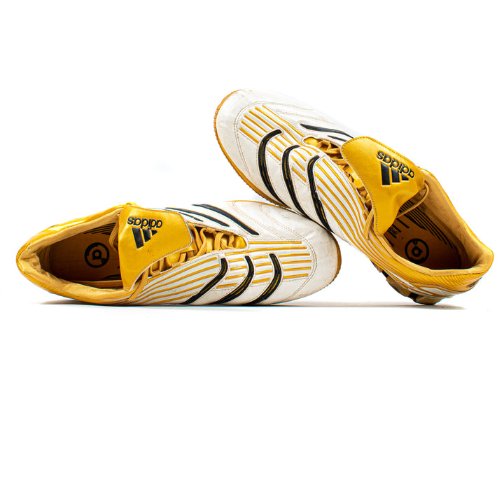 Adidas Predator Absolute A3 White Gold Turf – Classic Soccer Cleats