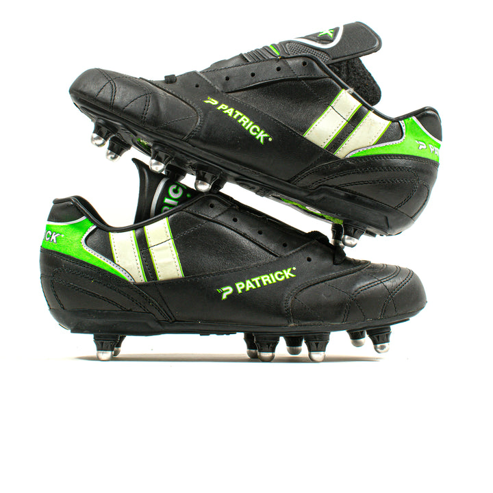Patrick Michael Platini 1980's Black Green SG – Classic Soccer Cleats