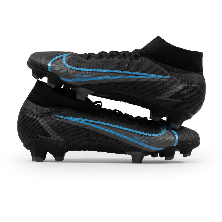 Nike Mercurial Superfly 8 Pro Black Blue FG – Classic Soccer Cleats