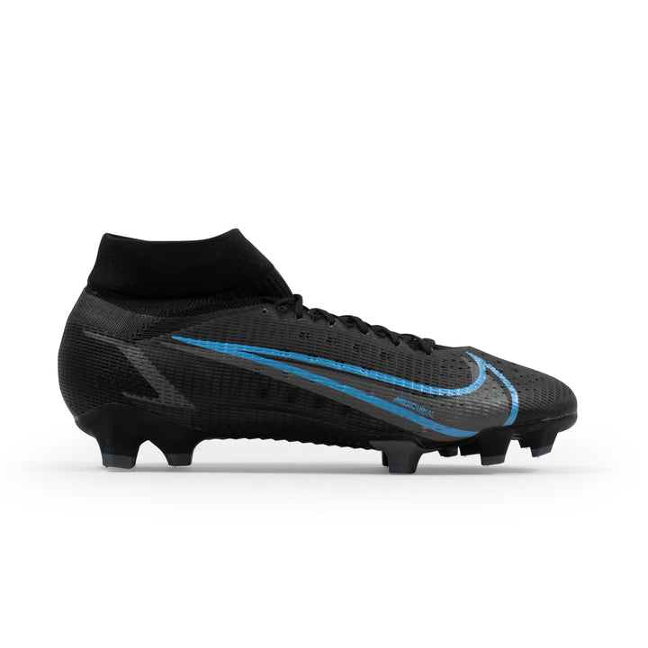 Nike Mercurial Superfly 8 Pro Black Blue FG – Classic Soccer Cleats