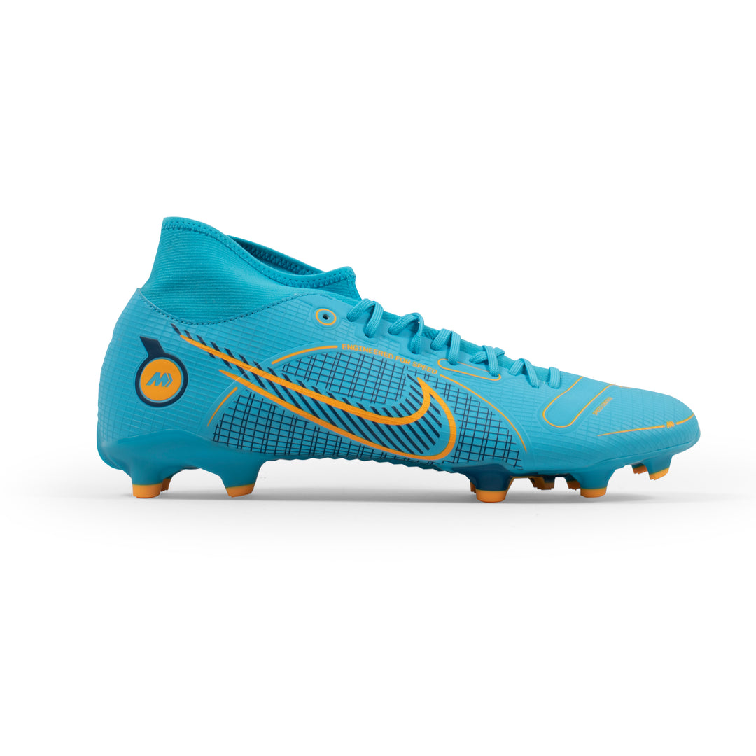 Nike Mercurial SUperfly 8 Academy Blue Orange FG – Classic Soccer