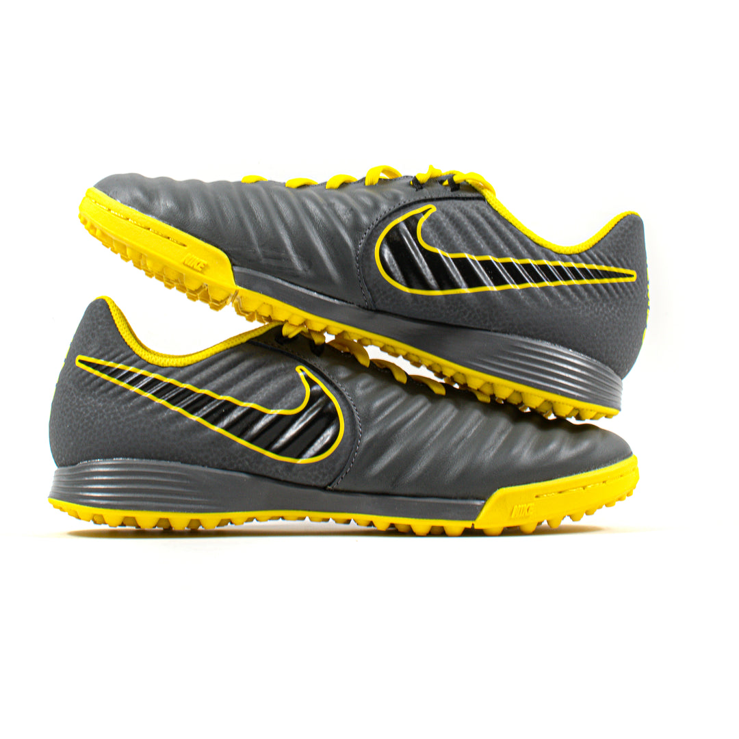 Nike Tiempo サッカーシューズ グレー/イエロー Nike Tiempo Legend 7 Academy Grey Yellow Turf – Classic Soccer Cleats