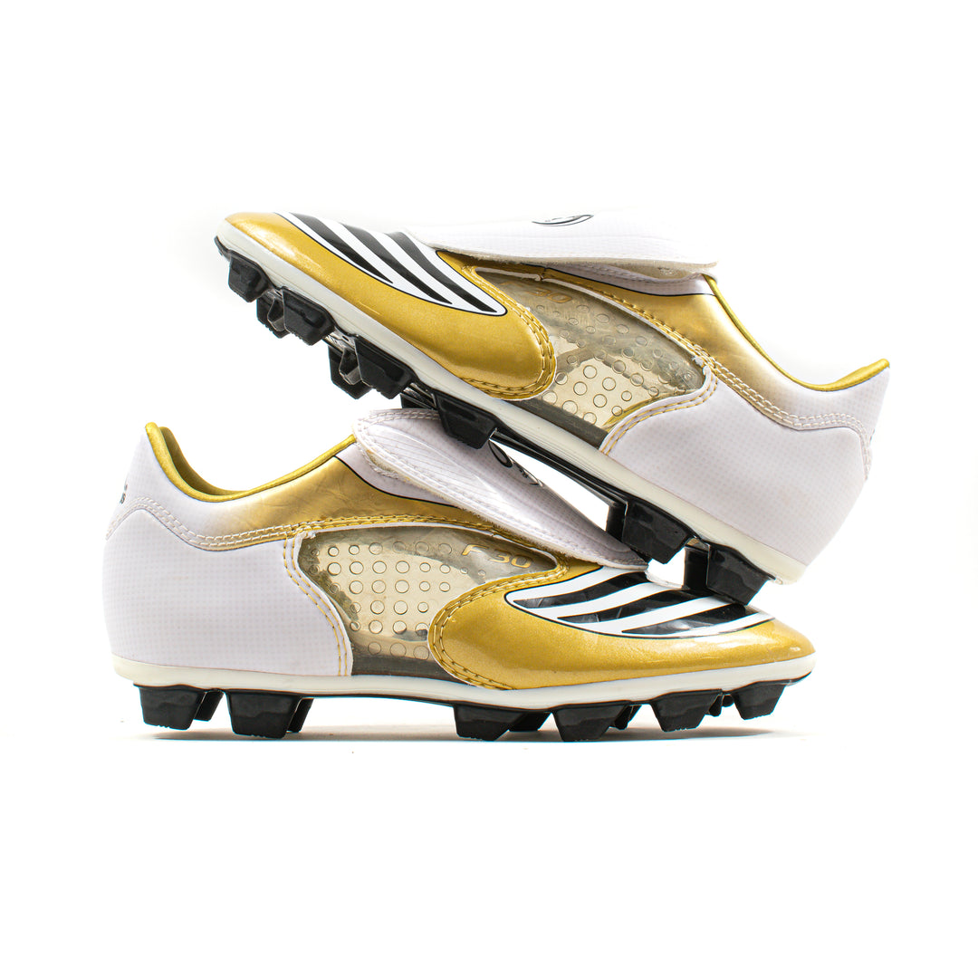 シューズ F30 FG Adidas F30.8 Tunit White Gold JR Kids FG – Classic Soccer Cleats