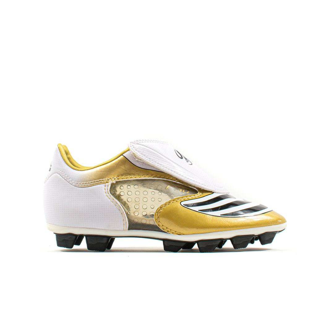 Adidas F30.8 Tunit White Gold JR Kids FG – Classic Soccer Cleats