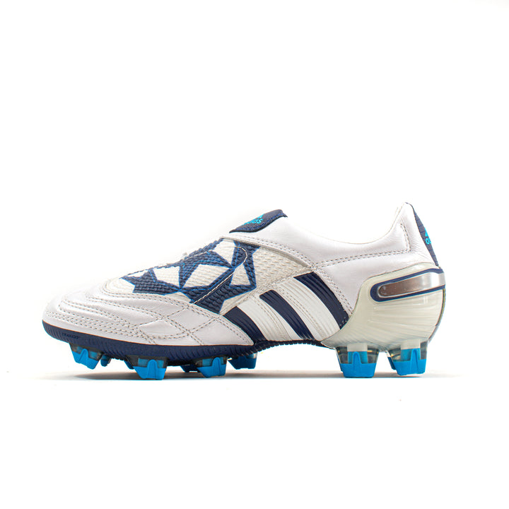 Adidas Predator X CL White Blue Kids FG – Classic Soccer Cleats